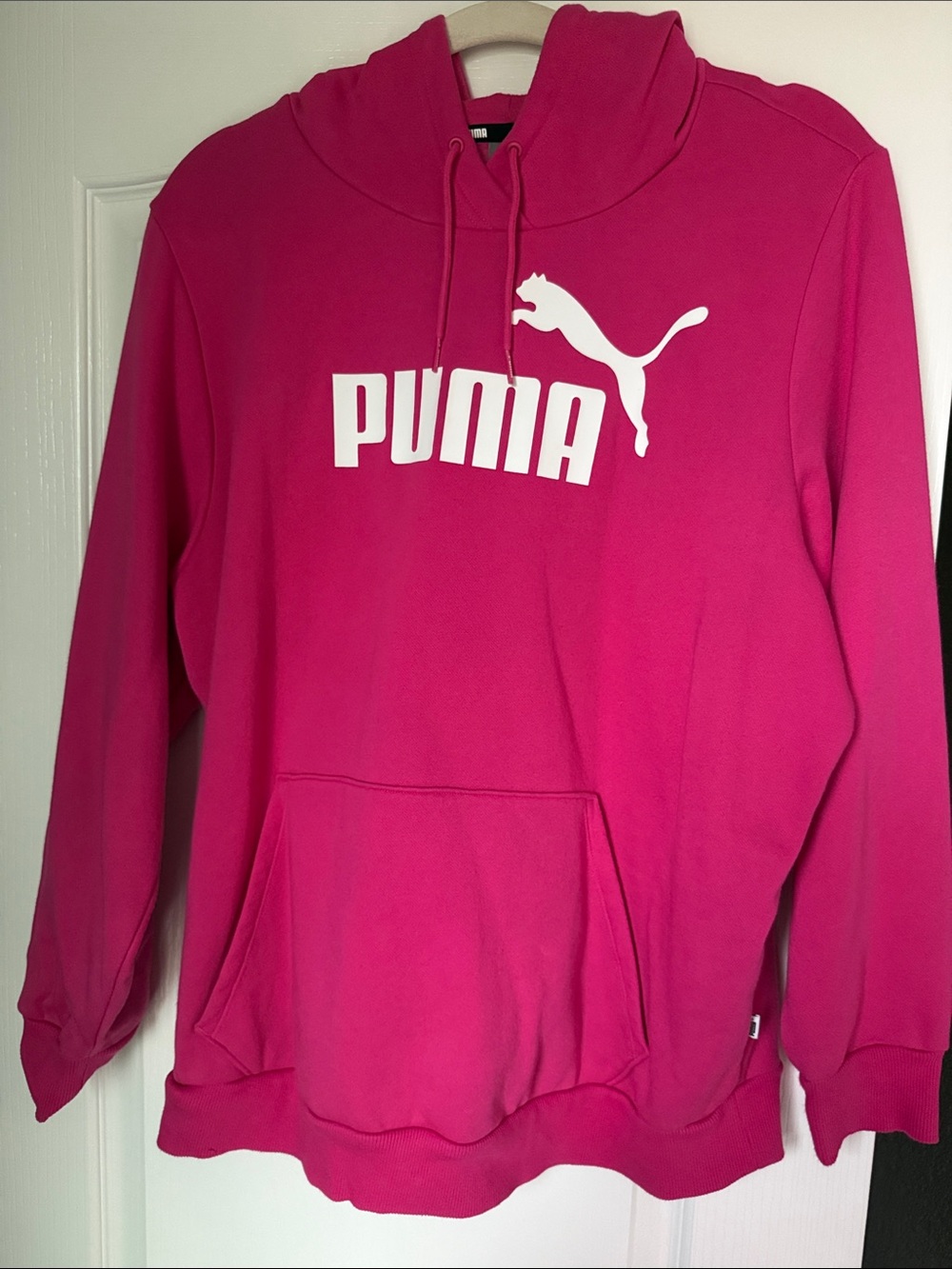 Puma Hot Pink Hoodie with White Logo